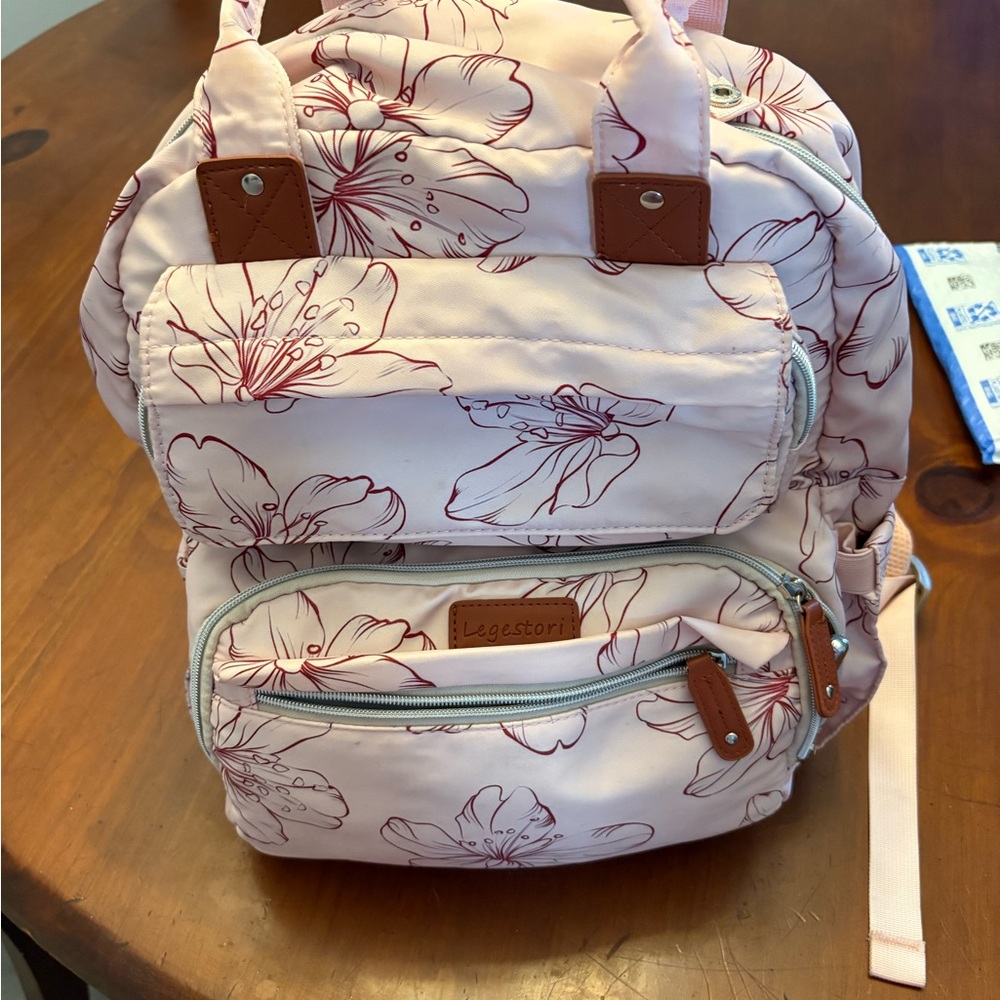 Skip Hop Pink Floral Baby Bag